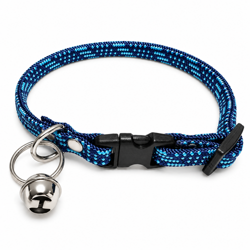 Collar de Cascabel Colibrí - Azul / Turquesa