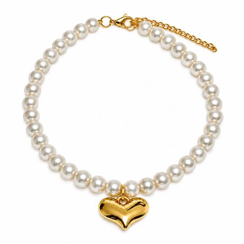 Collar de Perlas Colibrí - Blanco