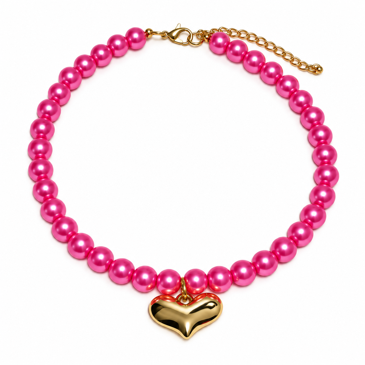 Collar de Perlas Colibrí - Fucsia